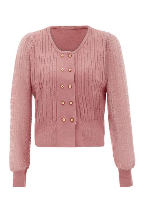 NAEMI Cardigan  lyserød