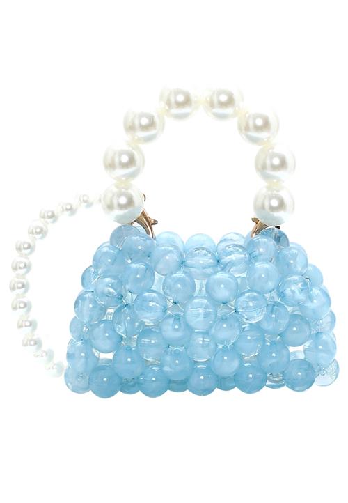 myMo at night Håndtaske  lyseblå / hvid