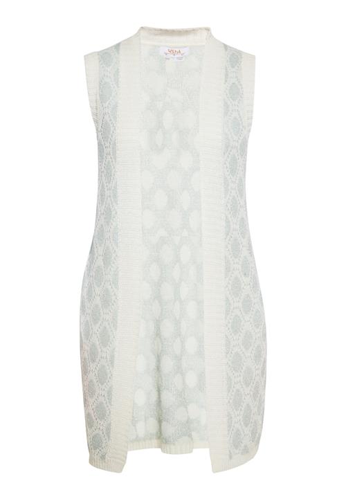 usha FESTIVAL Strikvest  pastelblå / hvid