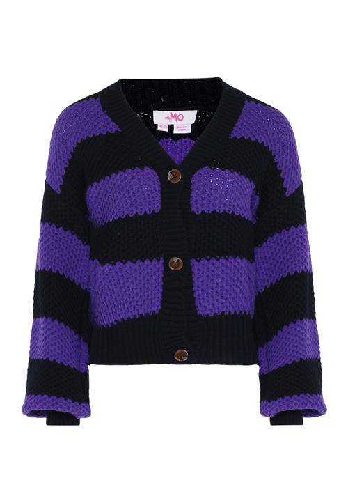 MYMO Cardigan  mørkelilla / sort