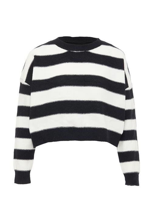 faina Pullover  sort / uldhvid