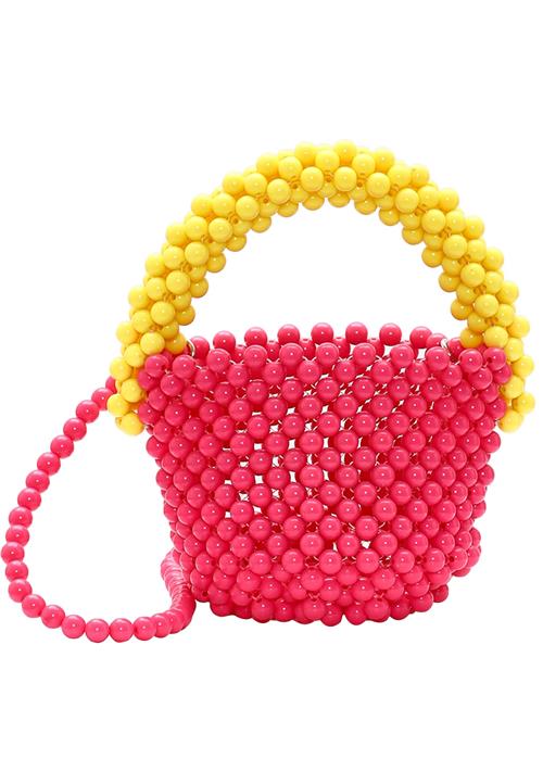 Koosh Håndtaske  gul / pink