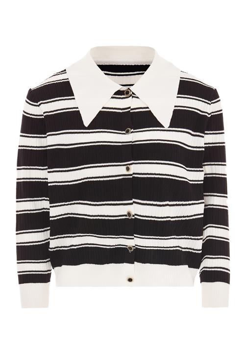 CARNEA Cardigan  sort / uldhvid