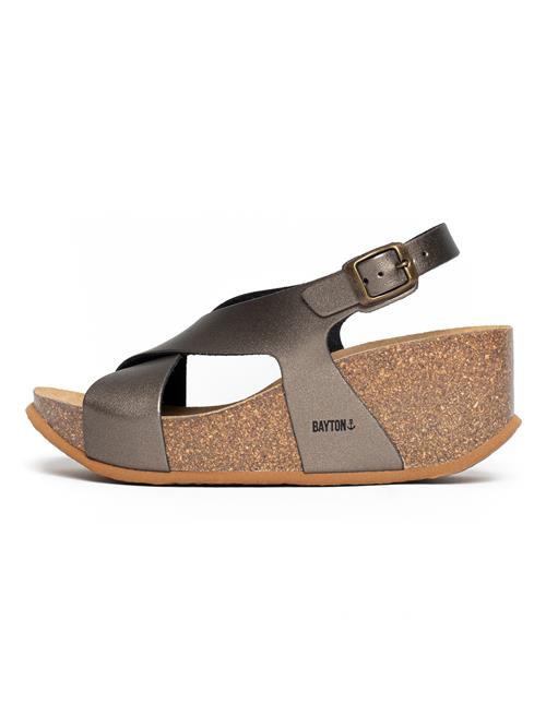 Bayton Sandaler med rem 'Rea'  mørkegrå / sort