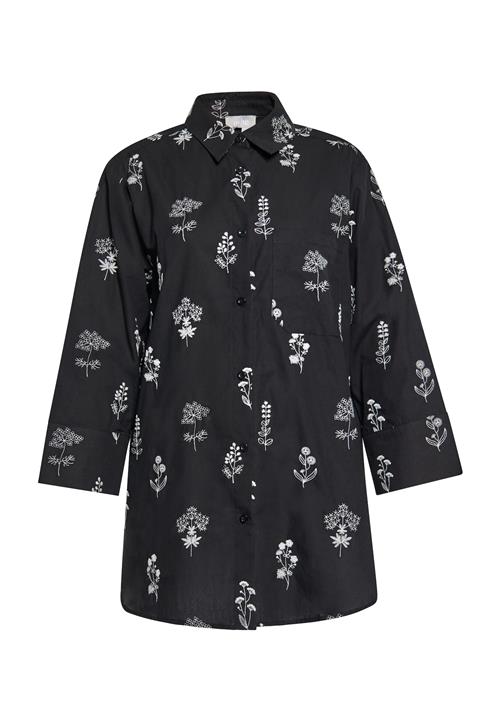 Usha Bluse  sort / hvid