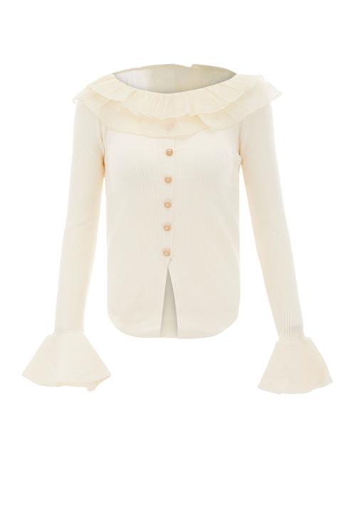 nascita Pullover  guld / hvid