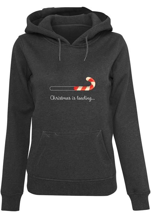 Merchcode Sweatshirt 'Christmas Loading'  antracit / blodrød / hvid