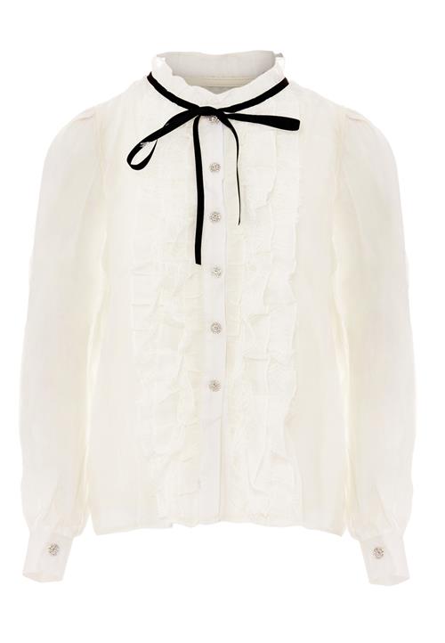 nascita Bluse  sort / uldhvid