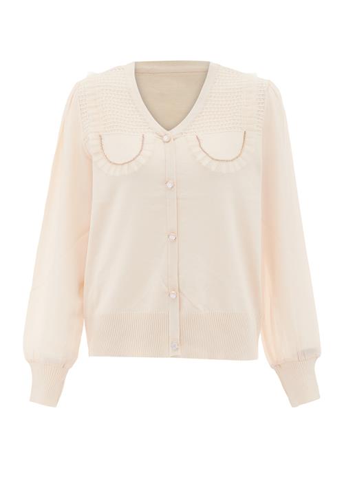 carato Cardigan  uldhvid