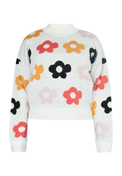 swirly Pullover  blandingsfarvet / uldhvid
