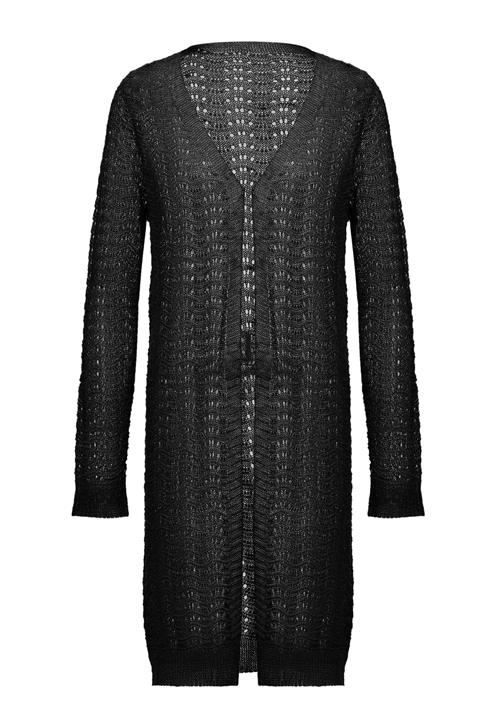 caspio Cardigan  sort / sølv