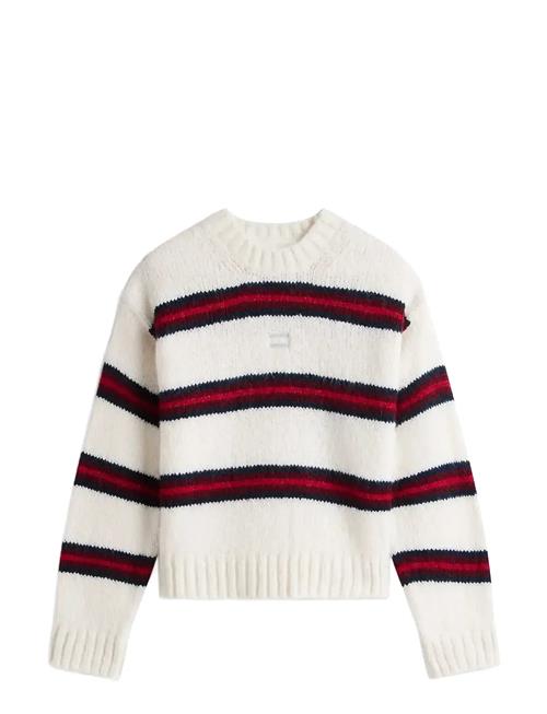 Tommy Jeans | Tjw Badge Stripe Fluffy Sweater | L