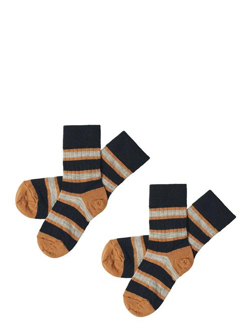 FUB | 2-Pack Two-Tone Stripe Socks | 19/21