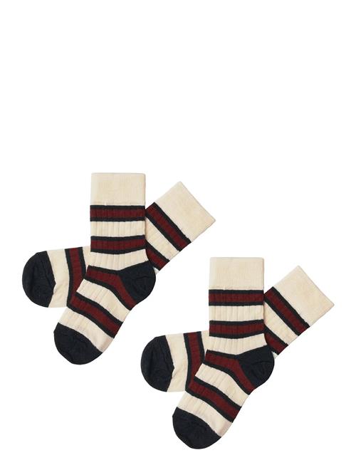 FUB | 2-Pack Two-Tone Stripe Socks | 33/36