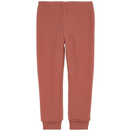 Kuling Fleecebukser I Uld Burnt Pink 74/80 cm Wool Lyserød  74/80 cm  unisex