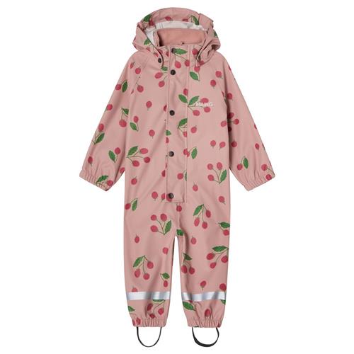 Kuling Leeds Uforet Regnovertræksdragt Woody Rose Raspberry 110/116 cm Rain Lyserød  110/116 cm  unisex