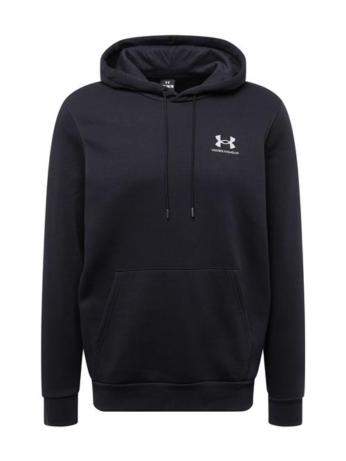 UNDER ARMOUR Sportsweatshirt 'Essential'  sort / hvid