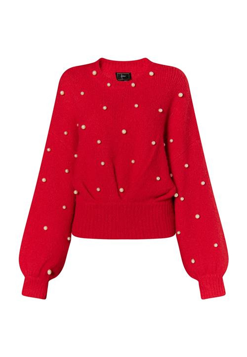 faina Pullover 'Dulcey'  rød / perlehvid