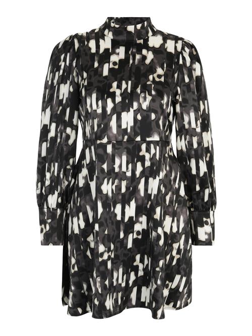 Vero Moda Petite Kjole 'MERLE'  mørkegrå / sort / hvid