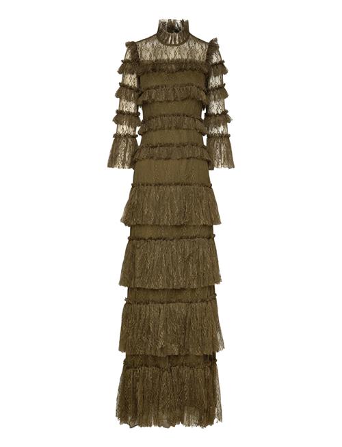 Malina | Carmine Long Sleeve Lace Maxi Dress | S