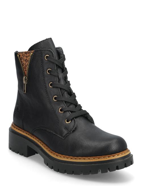 Rieker | Rieker Ladies Mid Height Boots 72617-00 Black | 41