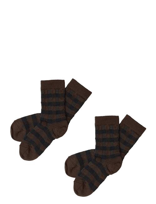 FUB | 2-Pack Check Socks | 22/24