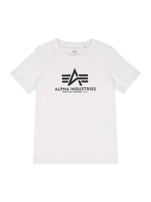 ALPHA INDUSTRIES Shirts  sort / offwhite