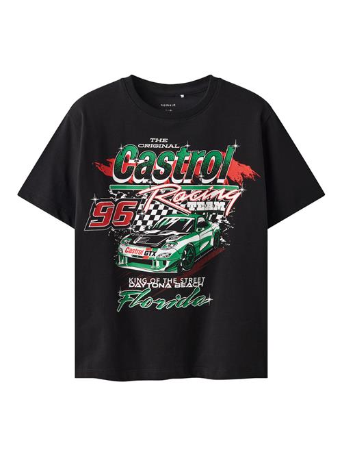 NAME IT T-Shirt Castrol Nuru Black