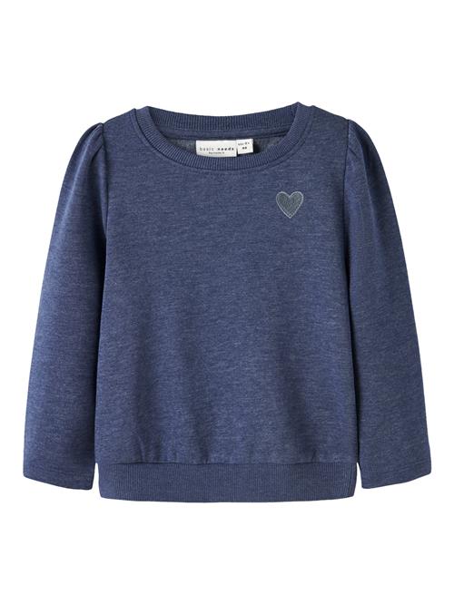 NAME IT Sweatshirt Vima Blueprint Heart Embroidery