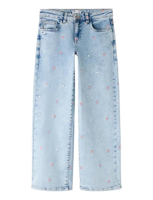 name it | Nkfrose Wide Emb Jeans 2010-Fr Noos | 128