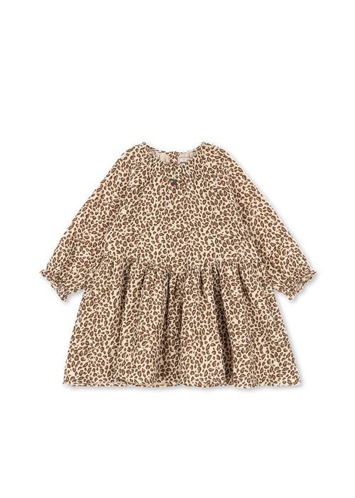 Konges Sløjd GOTS Coco Kjole Leo  Leo 4 Y  Brun  4 år  kvinde