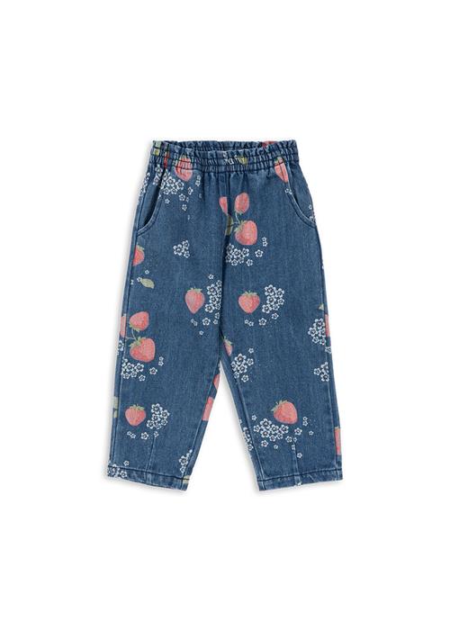 Konges Sløjd GOTS Magot Bukser Med Frynser Marmelade Sun  Marmelade Sun 12 months  Blå  12 måneder  kvinde