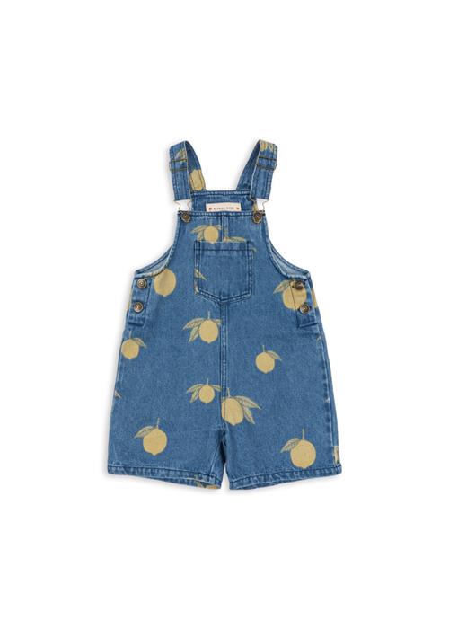 Konges Sløjd GOTS Magot Dungarees I Denim Lemon Denim  Lemon Denim 12 months  Blå  12 måneder  mand