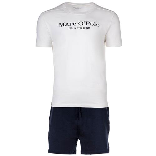 Marc O'Polo Pyjamas kort  navy / hvid