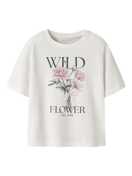 NAME IT T-shirt Votea Cloud Dancer Wild Flower