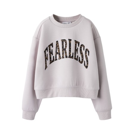 NAME IT Kort Sweatshirt Bima Lilac Marble