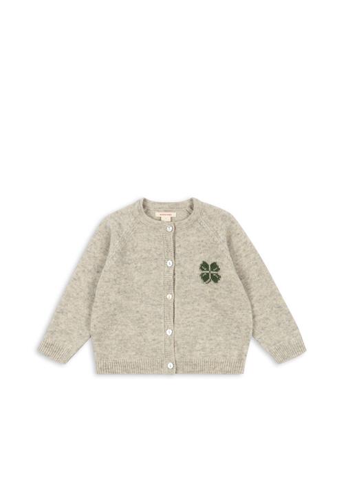 Konges Sløjd Billi Strikket Cardigan Off White Melange  Off White Melange 12 months  Grå  12 måneder  unisex