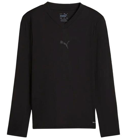 Puma Bluse - TeamGoal Baselayer Jr - Sort