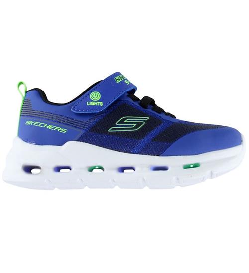 Skechers Sko m. Lys - Boys Glide-Step Lights - Blue/Black