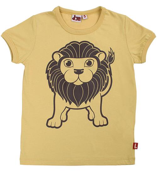 DYR T-shirt - DyrHide - Faded Yellow Stor Løve