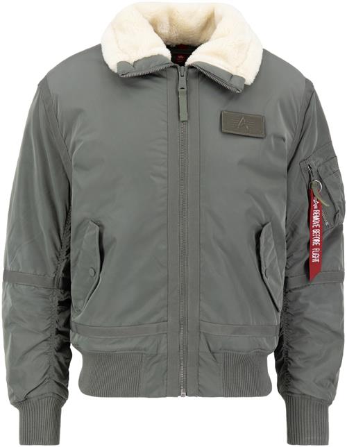 ALPHA INDUSTRIES Vinterjakke 'B15-3 TT'  mørkegrøn / æggeskal