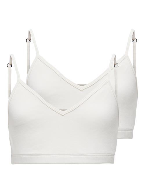 ONLY KIDS 2-Pak Vatteret BH Top Cloud Dancer