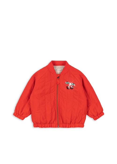 Konges Sløjd Juno Bomberjakke Med Pailletter Fiery Red  Fiery Red 12 months  Rød  12 måneder  kvinde
