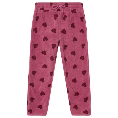 Kuling Northpole Fleece-bukser Mauve Hearts  86/92 cm  Lilla  86/92 cm  unisex