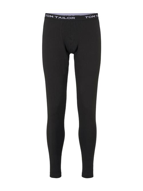 TOM TAILOR Pyjamasbukser  sort / hvid