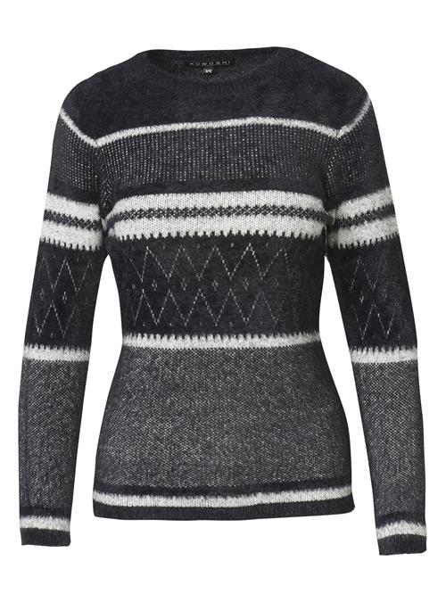 KOROSHI Pullover  grå-meleret / sort / sølv / hvid