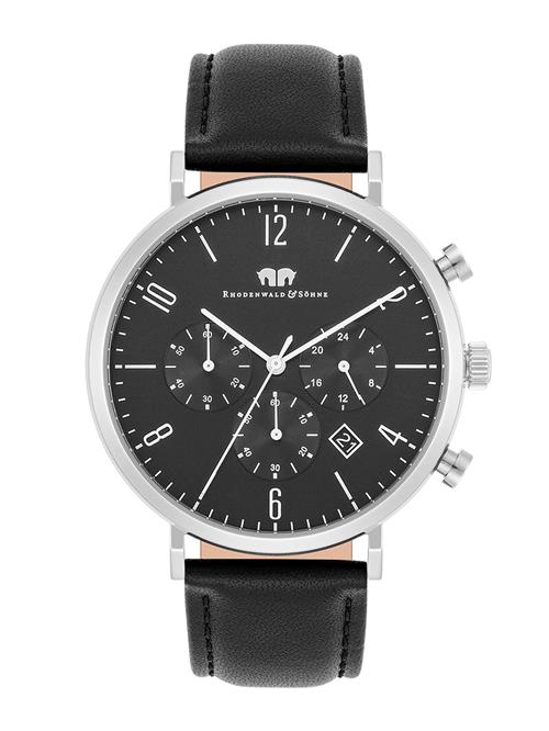 Rhodenwald & Söhne Analogt ur  sort / sølv