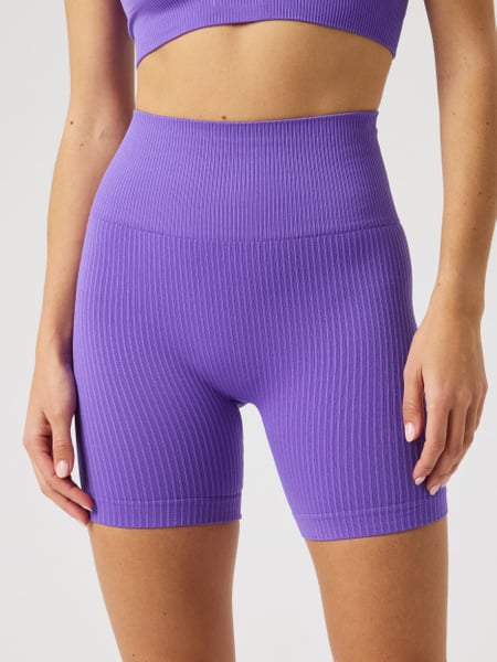 Björn Borg Studio Seamless Ribbed Shorts Lilla, L