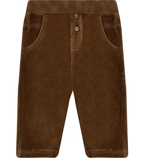 Hust and Claire Fløjlsbukser - HCGordon Ottoman - Brown stone