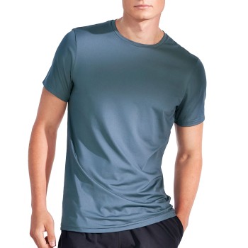 Bread & Boxers Bread and Boxers Active Crew Neck Blå polyester Large Herre